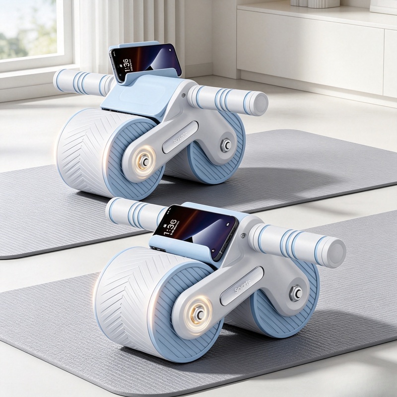 Ab Roller Wheel With Elbow Support - عجلة تمارين البطن ذات العجلتين مع