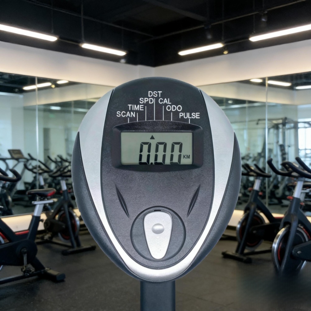Exercise Bike Magnetic Resistance - شاشة LCD سوداء من مادة ABS