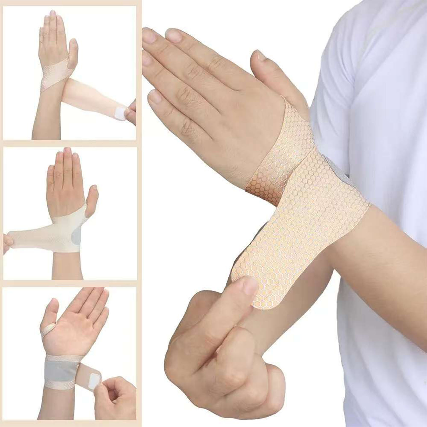 Wrist Wraps Weightlifting Support - أغطية معصم لدعم المعصم لرفع الأثقال
