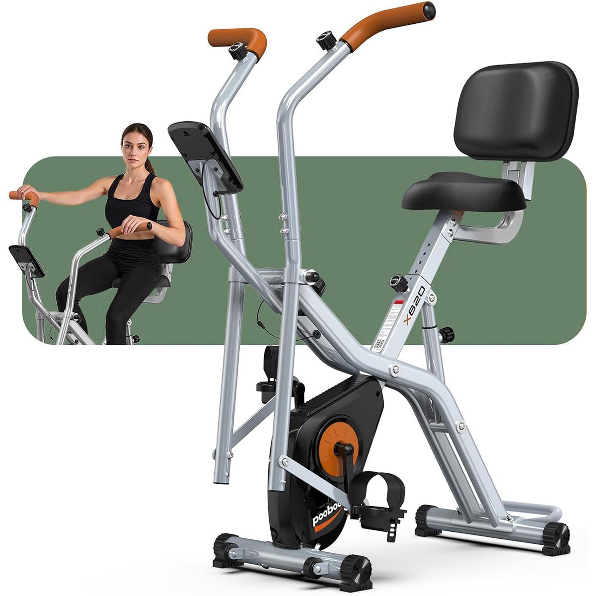 Exercise Bike Magnetic Resistance - دراجة تمارين قابلة للطي 2 في