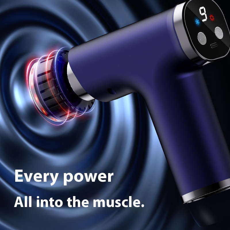 مسدس تدليك كهربائي مع رأس حرار - مراجعة Electric Massage Gun Deep Tissue وسعره