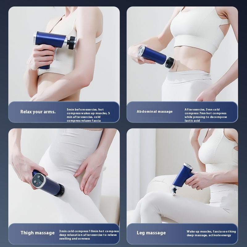 مسدس تدليك كهربائي مع رأس حرار - مراجعة Electric Massage Gun Deep Tissue وسعره