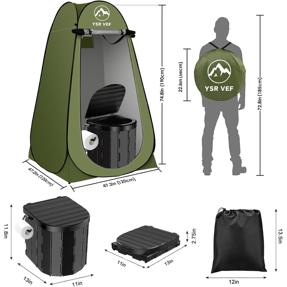 طقم مرحاض متنقل، مرحاض للتخييم - مراجعة Camping وسعره