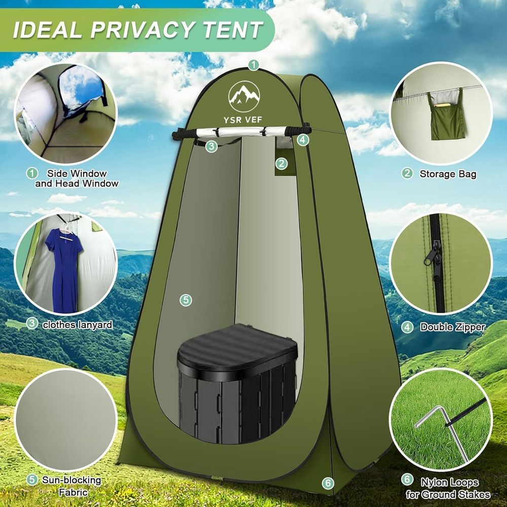 طقم مرحاض متنقل، مرحاض للتخييم - مراجعة Camping وسعره