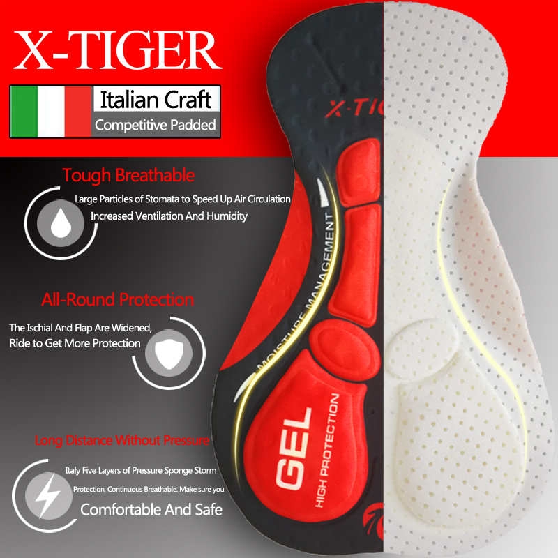 شورت X-TIGER-bigs قابل للتنفس  - مراجعة Padded Cycling Shorts 5D Gel وسعره