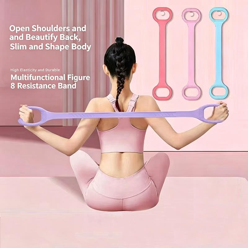 1/3 قطع من أشرطة المقاومة على  - مراجعة Pilates Bar Kit With Resistance Bands وسعره