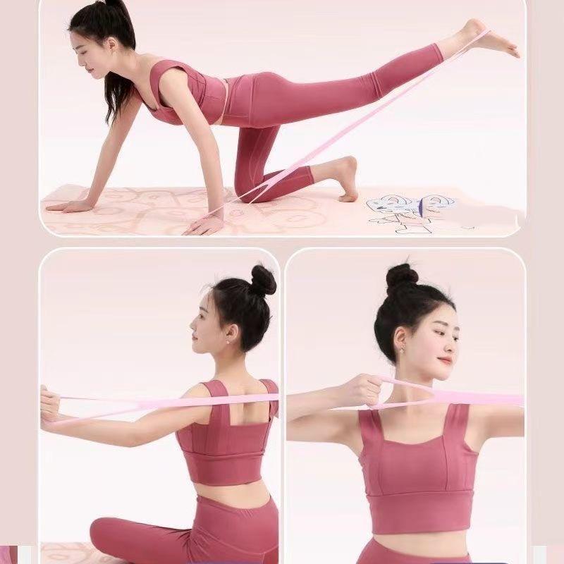 1/3 قطع من أشرطة المقاومة على  - مراجعة Pilates Bar Kit With Resistance Bands وسعره