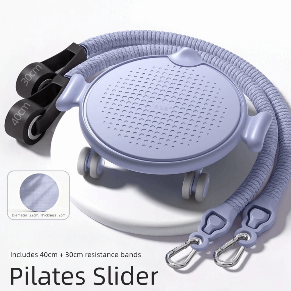 قرص انزلاق بيلاتس بتصميم صامت  - مراجعة Ab Roller Wheel With Elbow Support وسعره