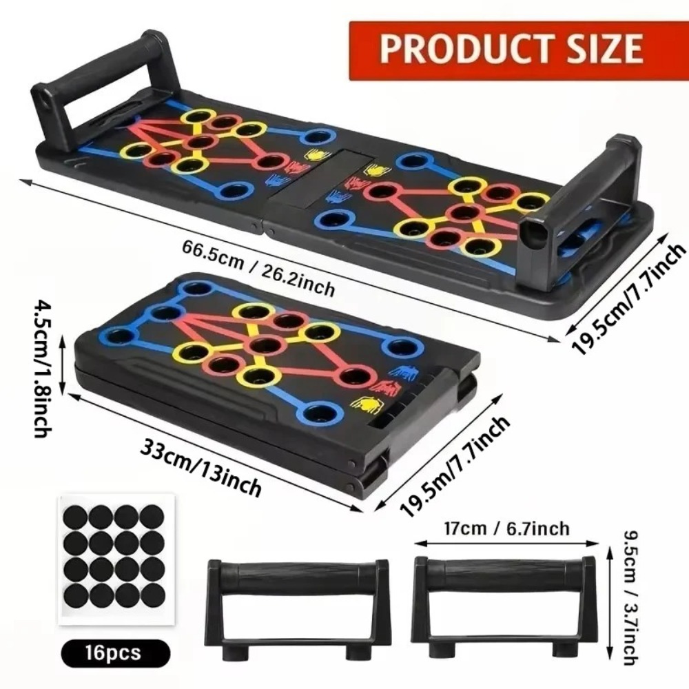 مجموعة لوحة رفع محمولة متعددة  - مراجعة Push Up Board Foldable Multi Function وسعره