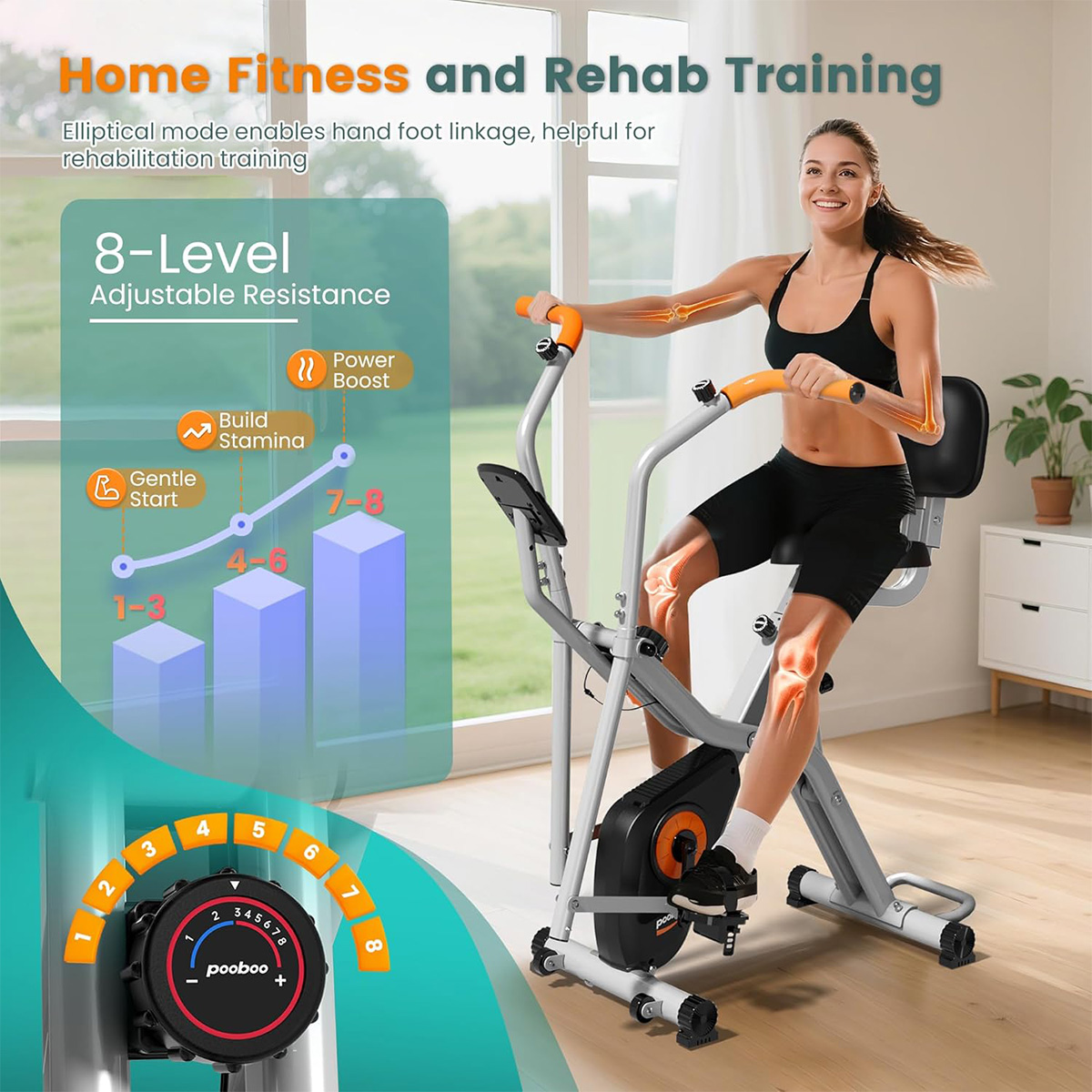دراجة تمارين قابلة للطي 2 في 1 - مراجعة Exercise Bike Magnetic Resistance وسعره